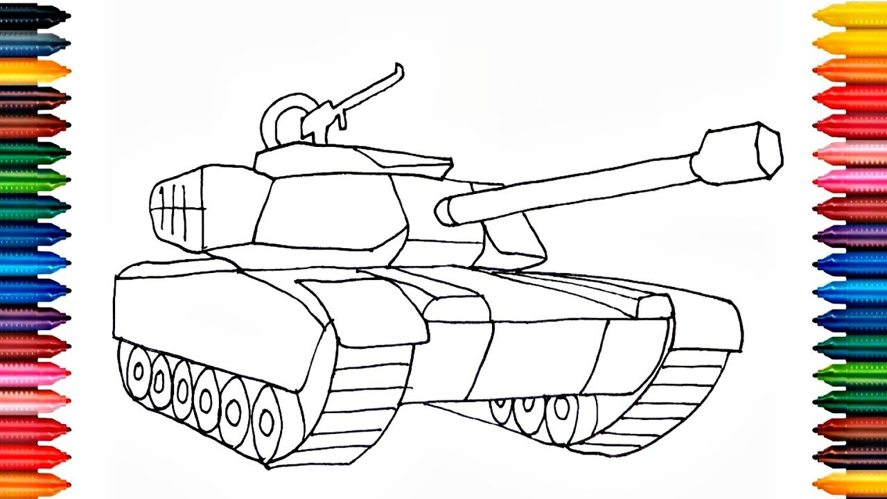 На нарисовать танк - 87 фото