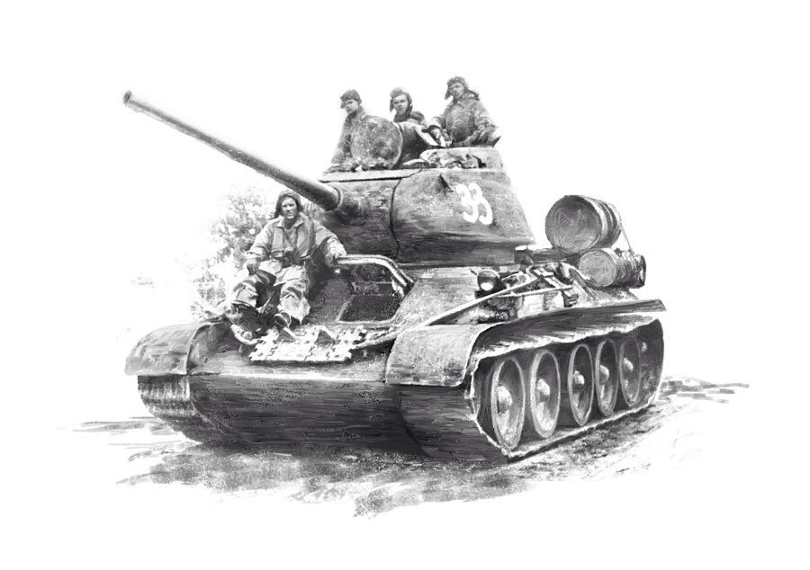 Горящий танк рисунок карандашом - 81 фото