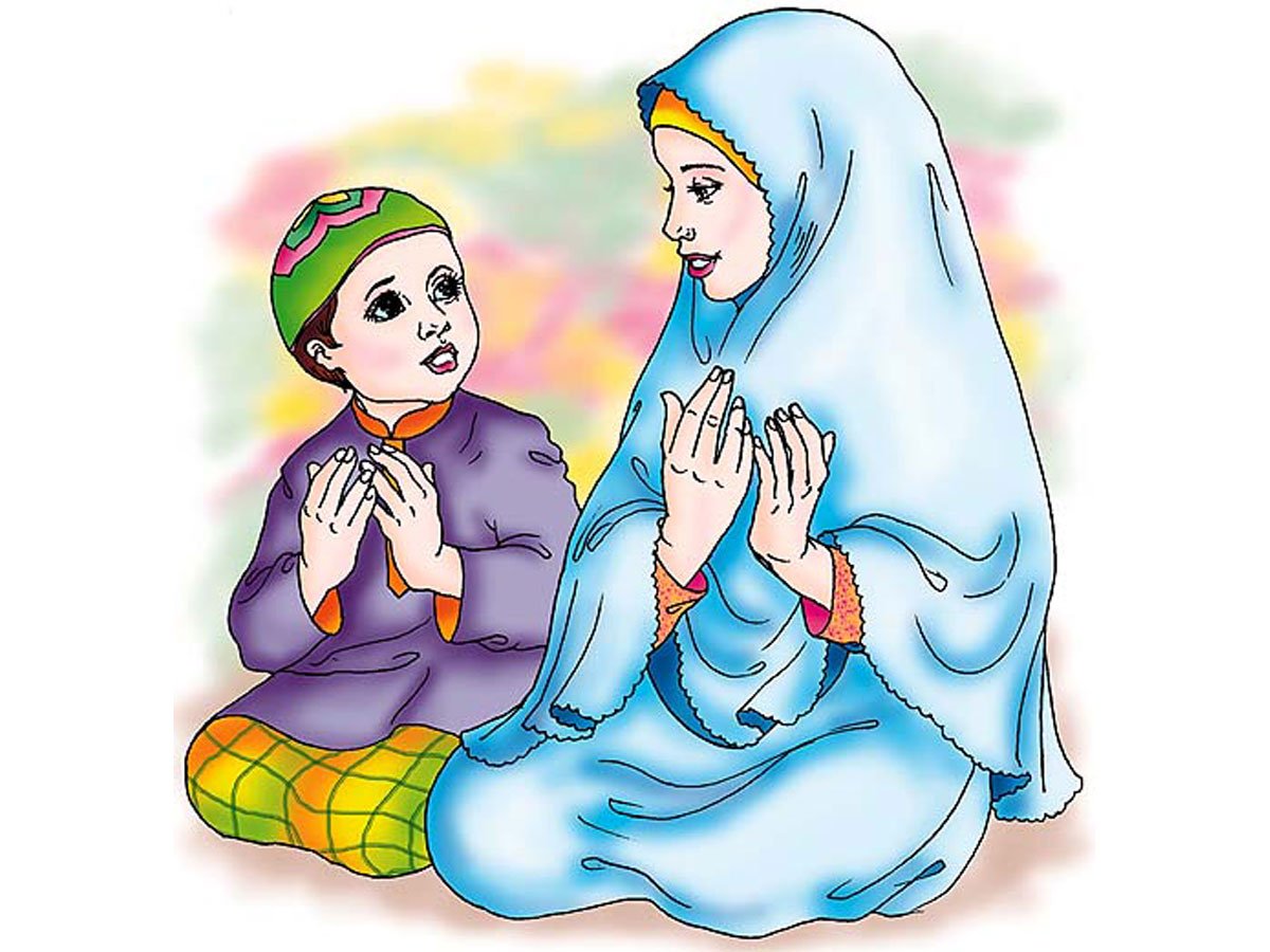 Мусульманская семья рисунок