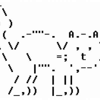 Маленькие рисунки символами и знаками