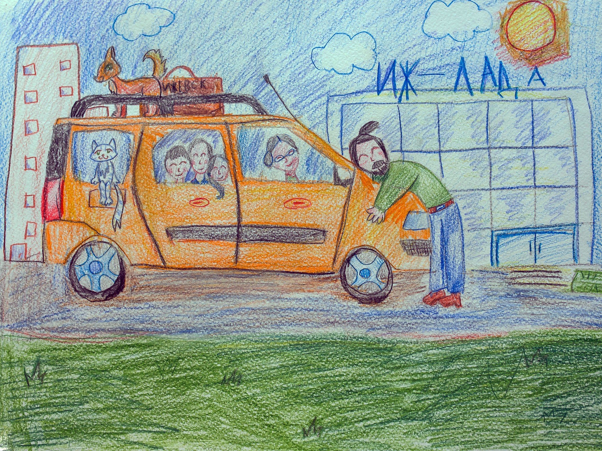 Машина рисунок для детей