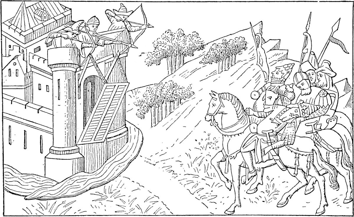 Осада крепости Арифарна рисунок