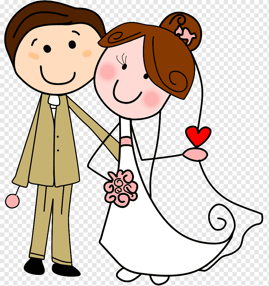 Жених и невеста мультяшные