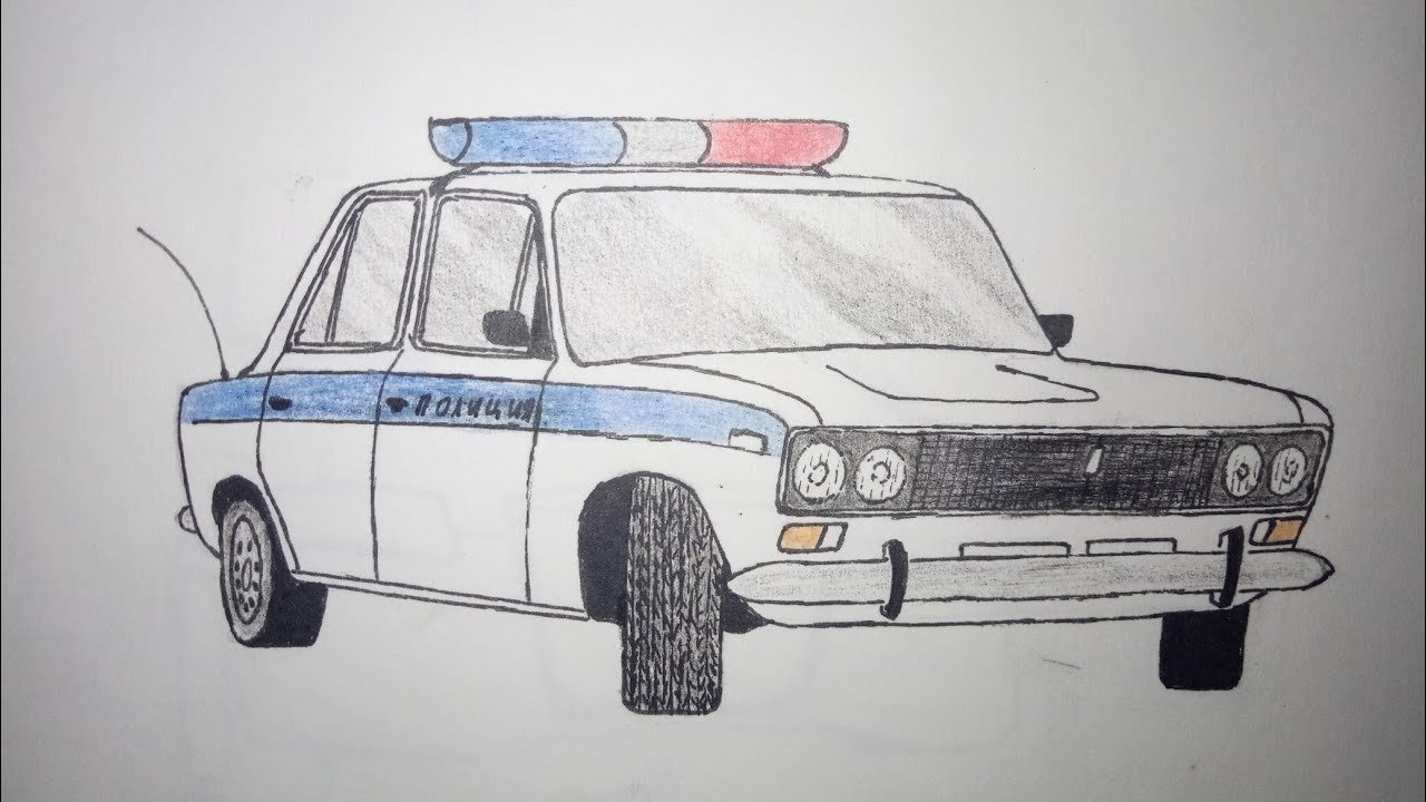 Рисунки полиции для срисовки
