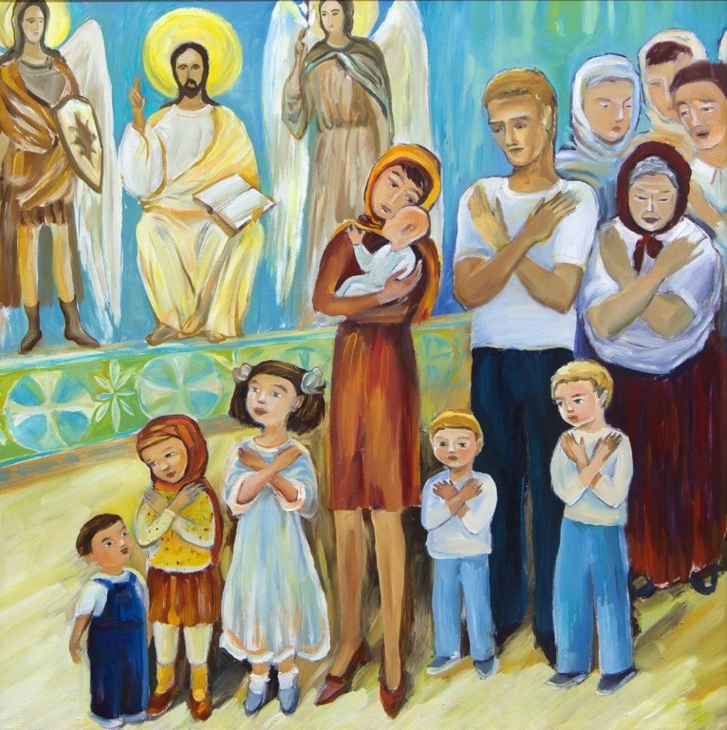 Счастливая православная семья