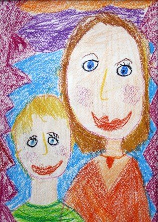 Портрет мама детские