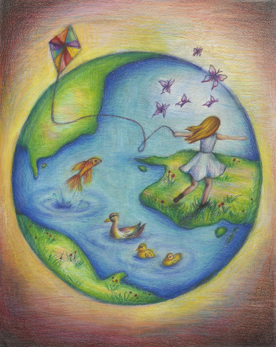 Земля наш дом картинки для детей. Земля рисунок. Планета рисунок. Иллюстрация на тему планеты. День земли рисунки детей.