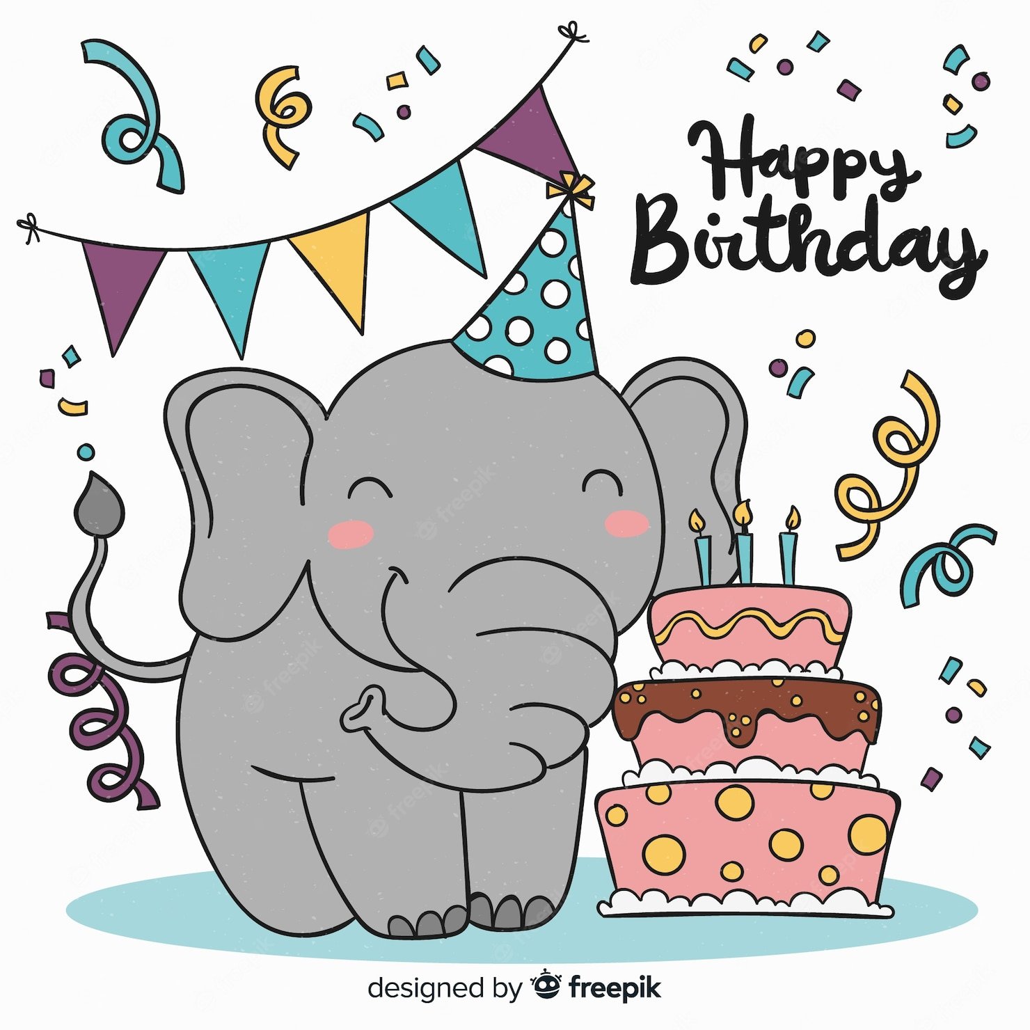 Слон поздравляет с днем рождения