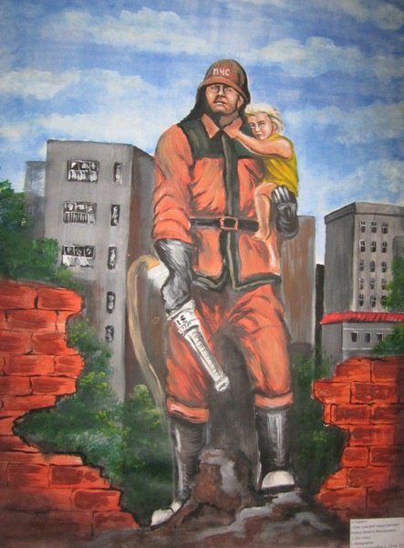 Рисунок Пожарный Профессия Героическая