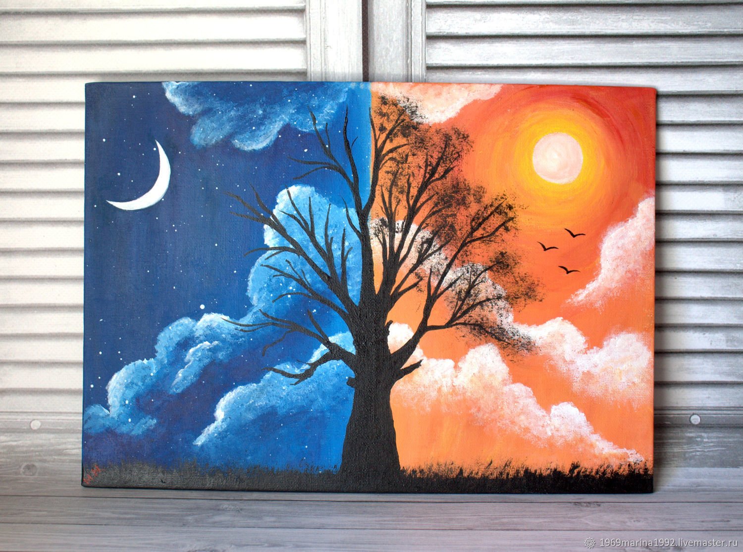 Дерево день и ночь