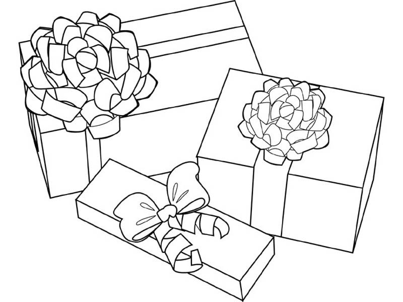 Как нарисовать подарочную коробку с бантом
