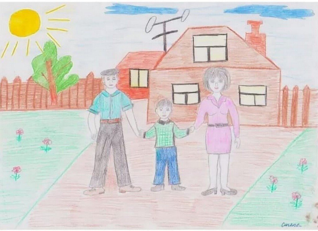 Проект будущее семьи. Семья рисунок. Рисунок моя семья. Рисунок семьи детский. Детские рисунки семьи.