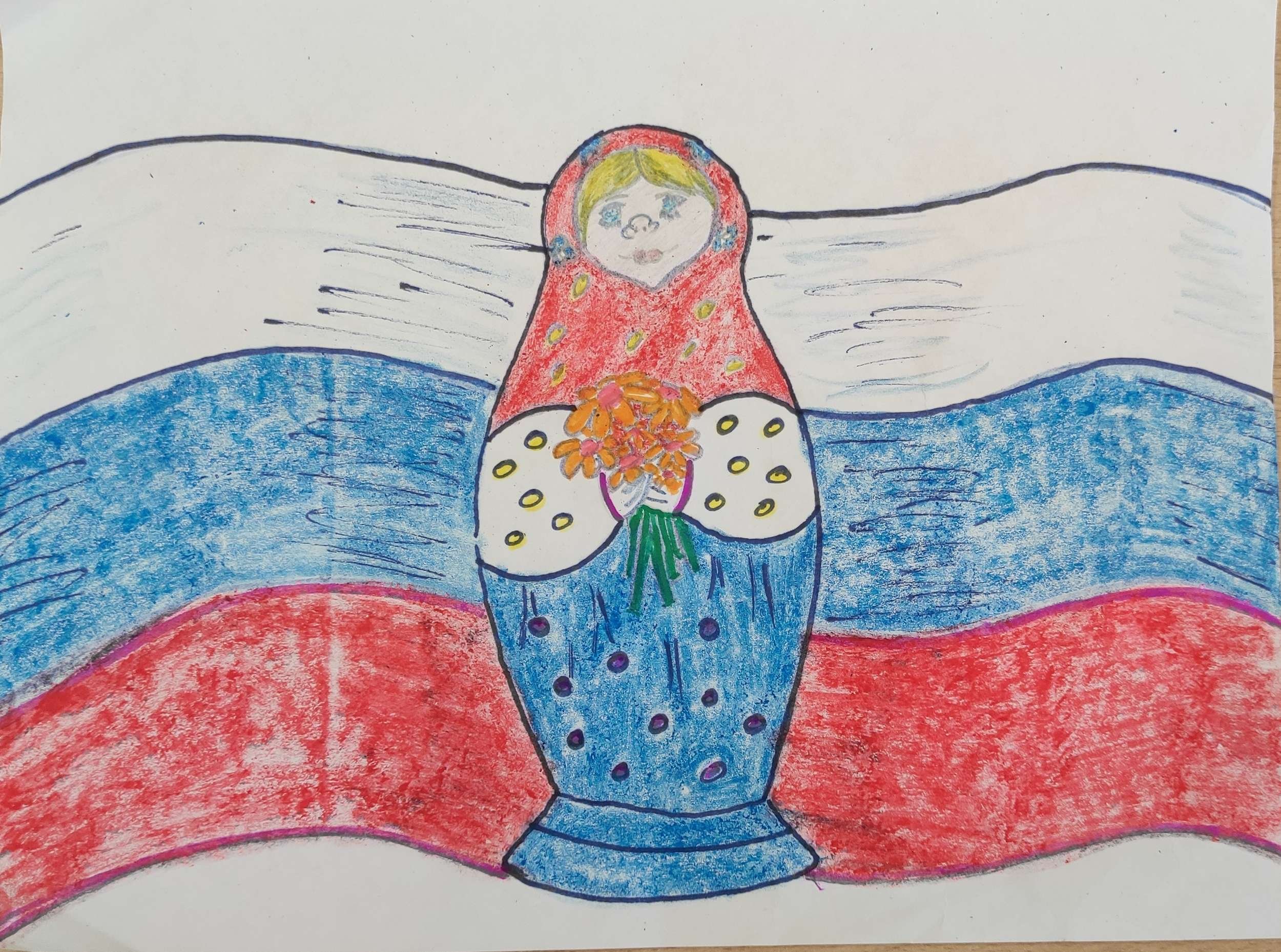 Россия рисунок для детей
