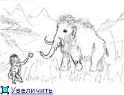 Рисунок мамонта первобытного человека