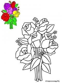 Цветы. Раскраска