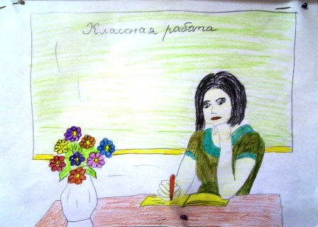 Раскраска учитель