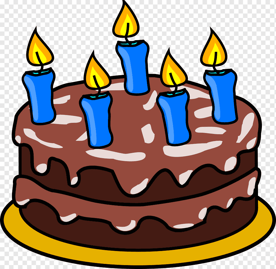 Торт со свечами вектор