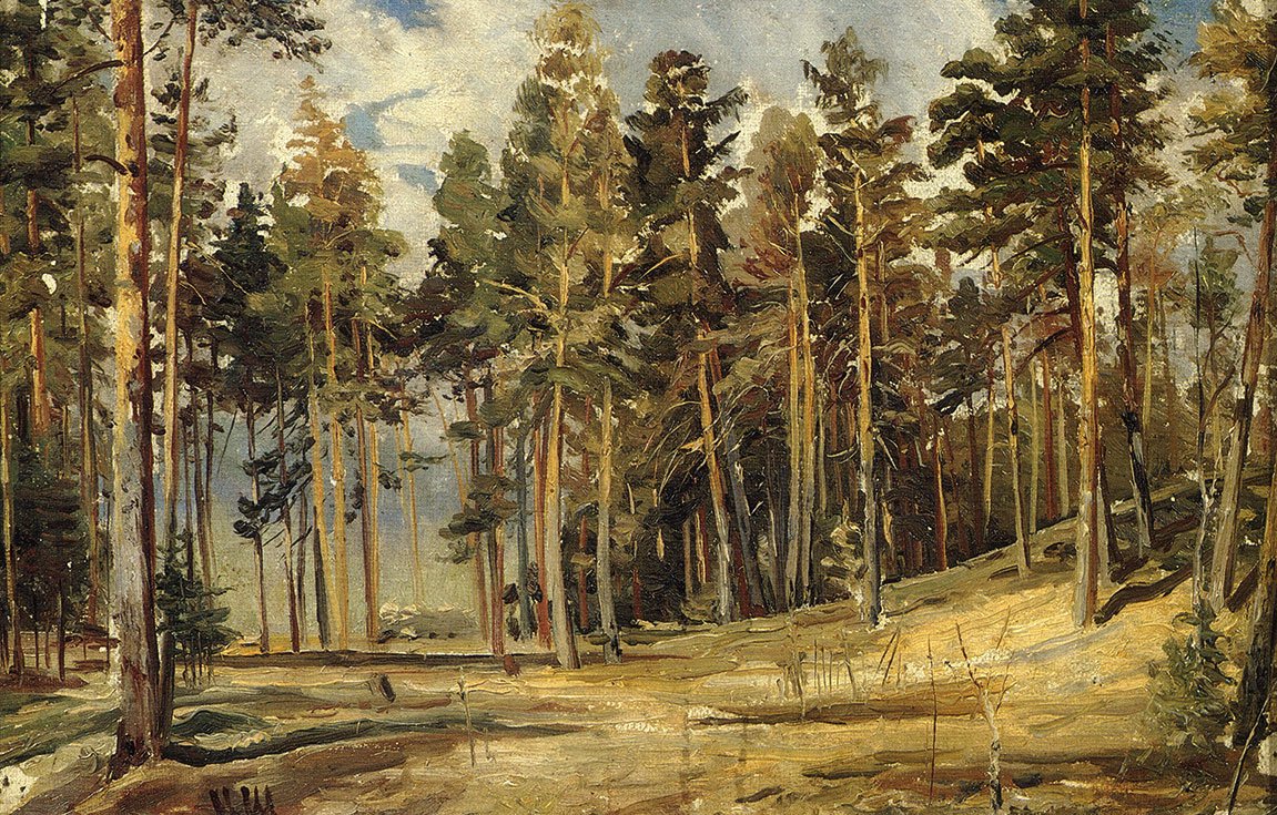 Иван Шишкин - еловый лес 1890