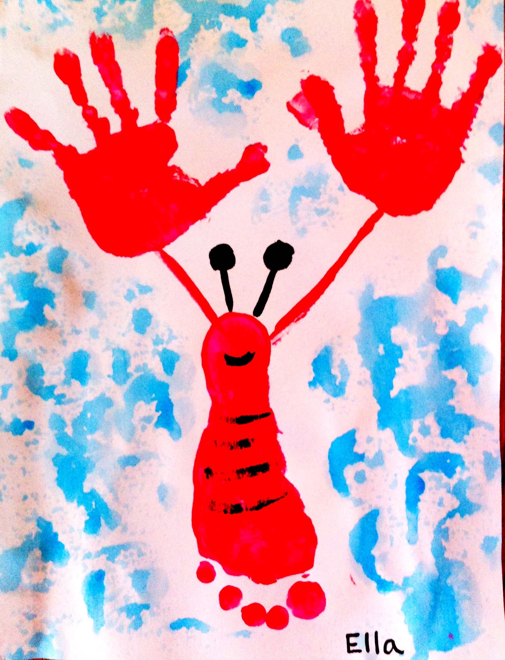 Рисование руками для детей