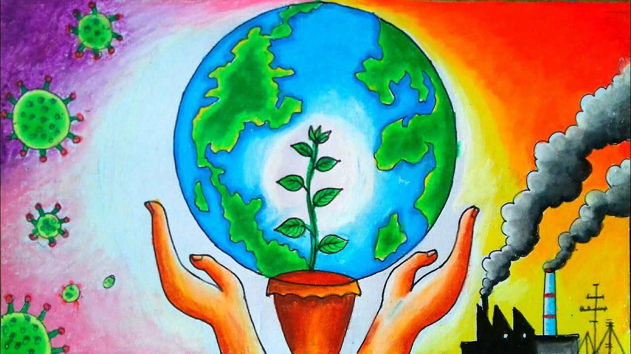 Всемирный день окружающей среды рисунок для детей