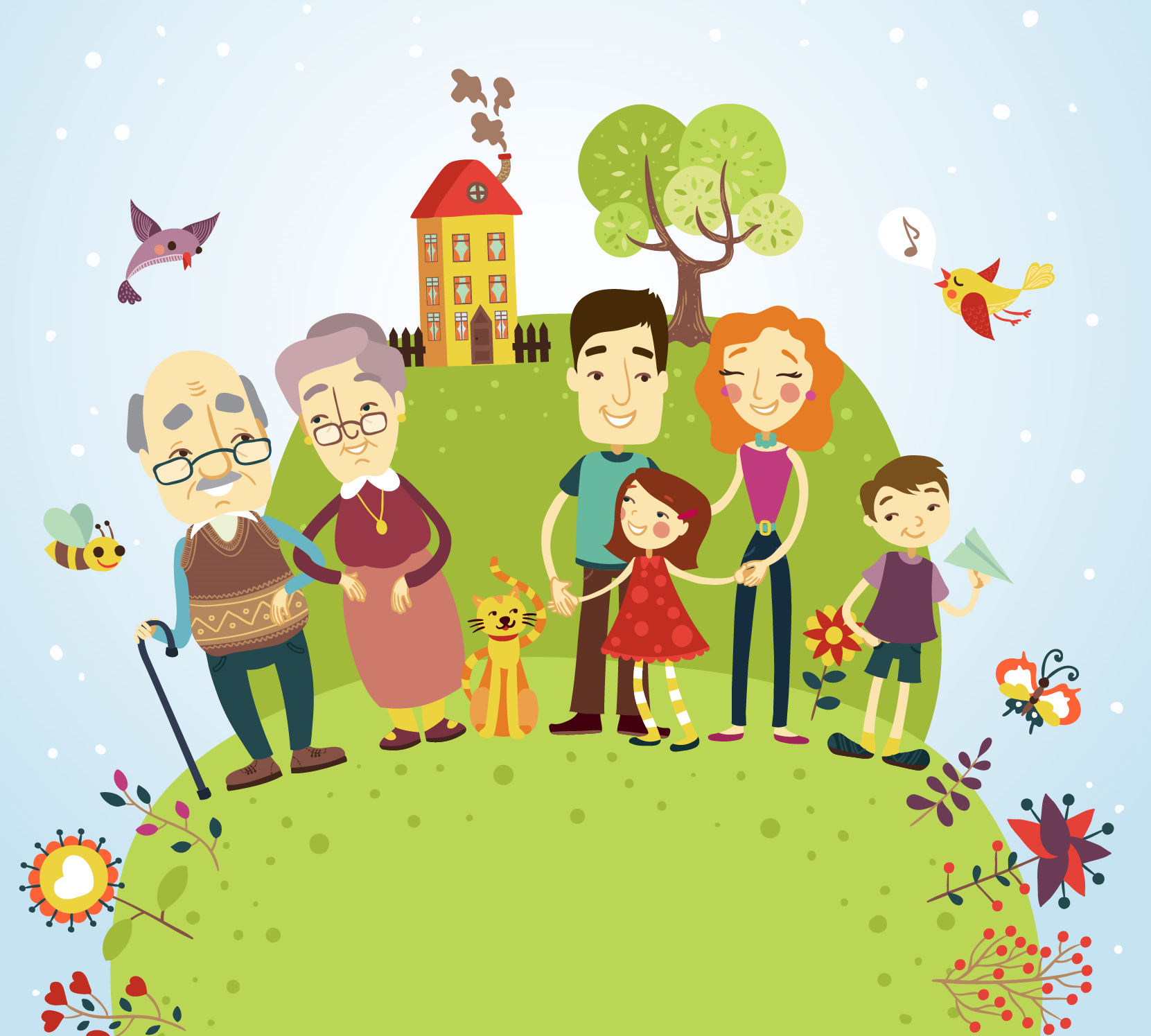 Рисунок счастливой семьи с детьми. Традиция моей семьи русинок. Открытки с изображением семьи. Изображение дружной семьи.