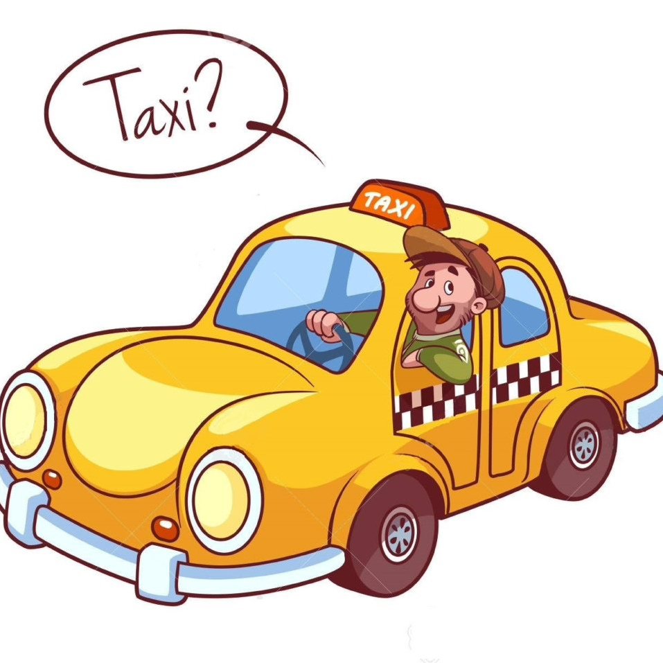 Таксист рисунок