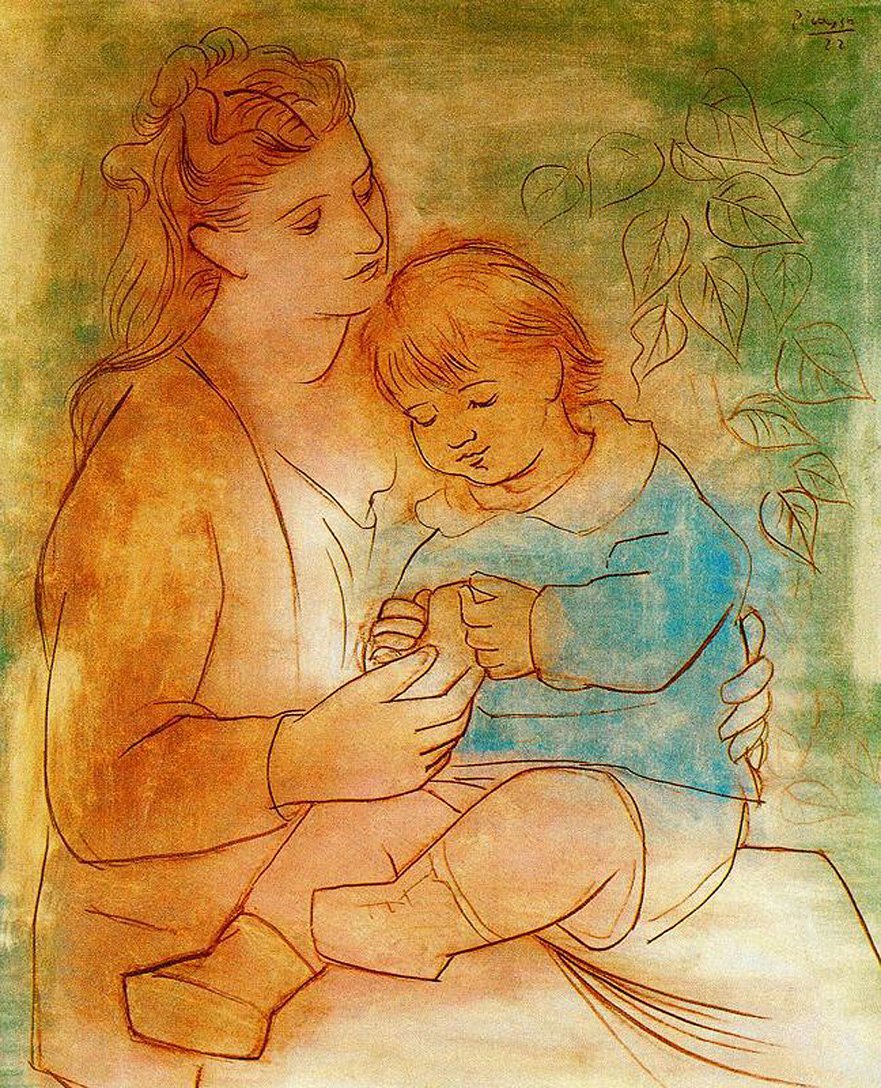 Пабло Пикассо мать и ребенок