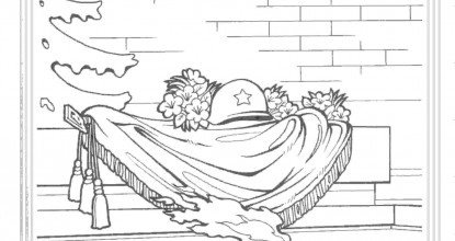 Памятник неизвестному солдату раскраска