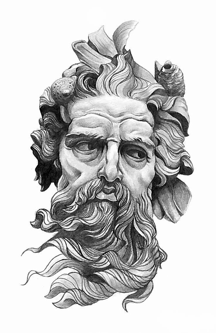 Тату древняя Греция эскизы Зевс