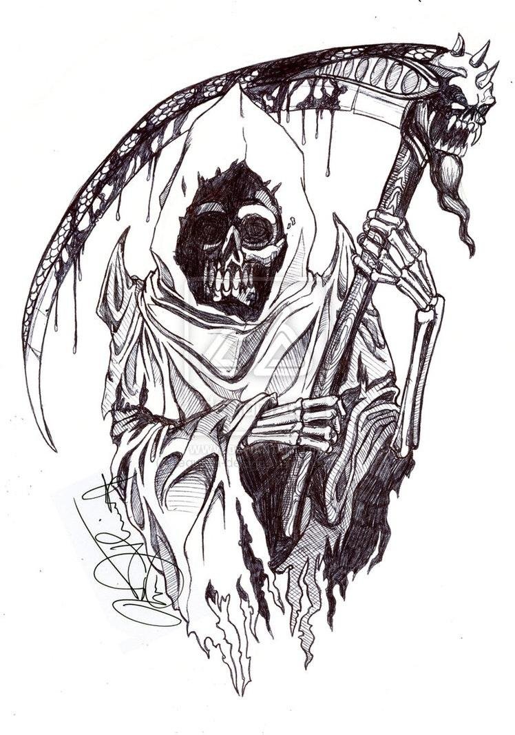 Grim Reaper тату