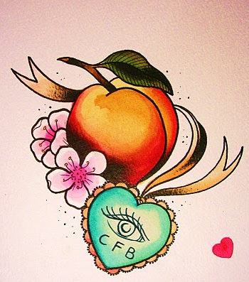 Эскизы персиков