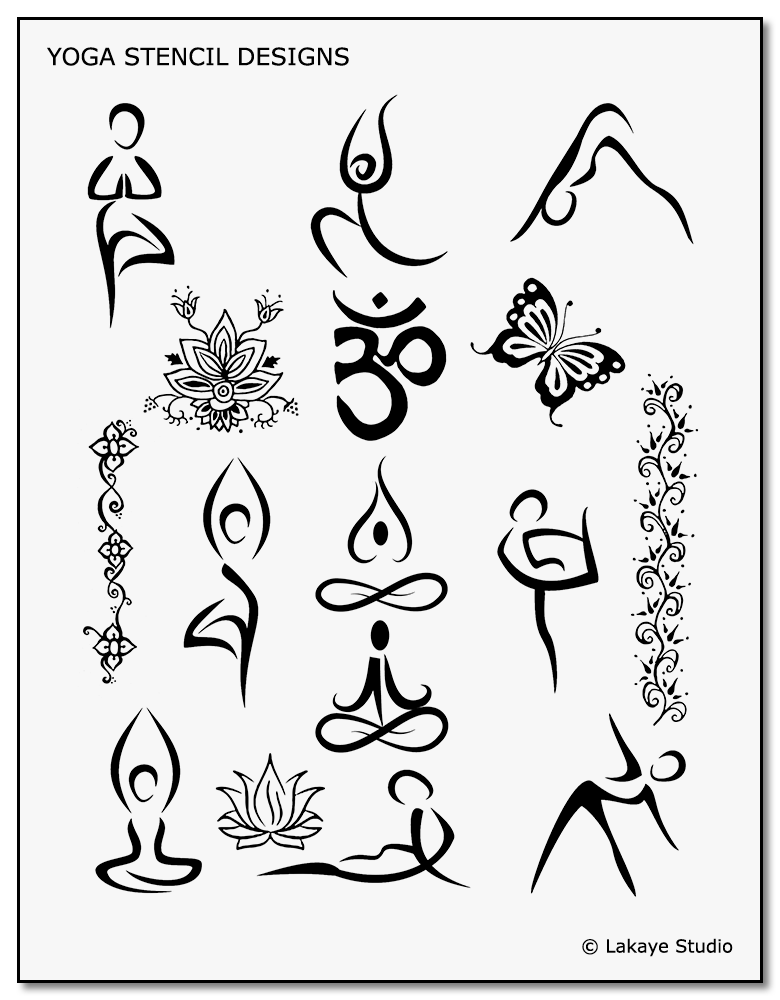 Йога символы для тату