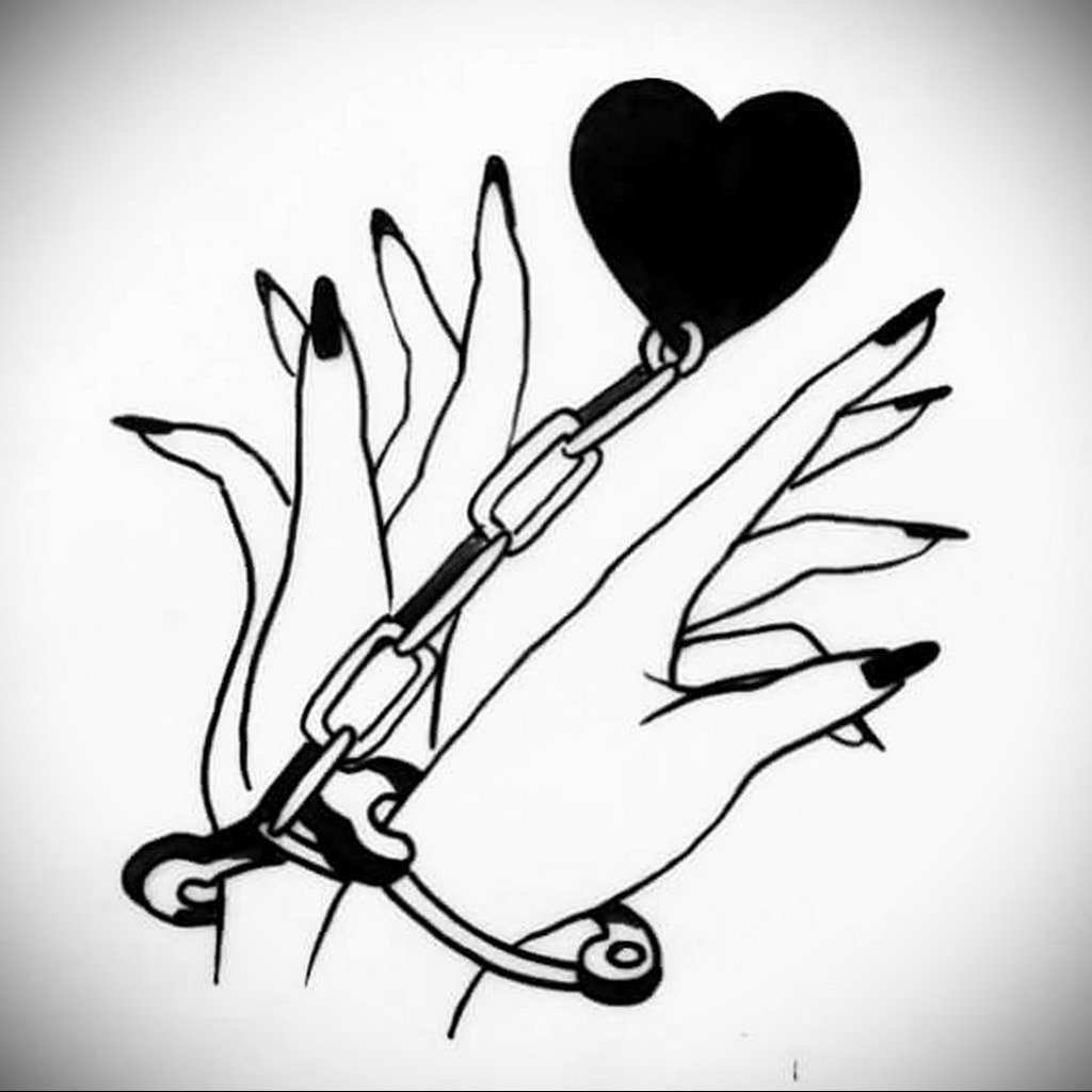 картинки для срисовки сердце в кулаке