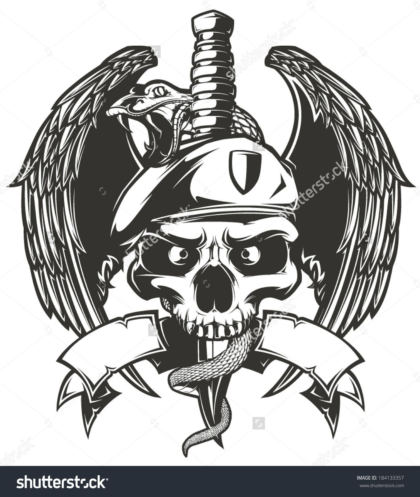 Армейские эмблемы с черепами