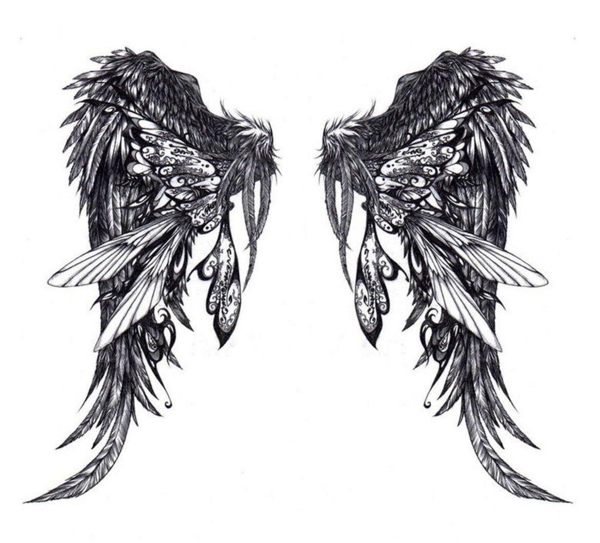 Эскизы татуировок Крылья