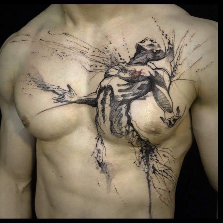 лучшие татуировки на грудь для мужчин фото 57