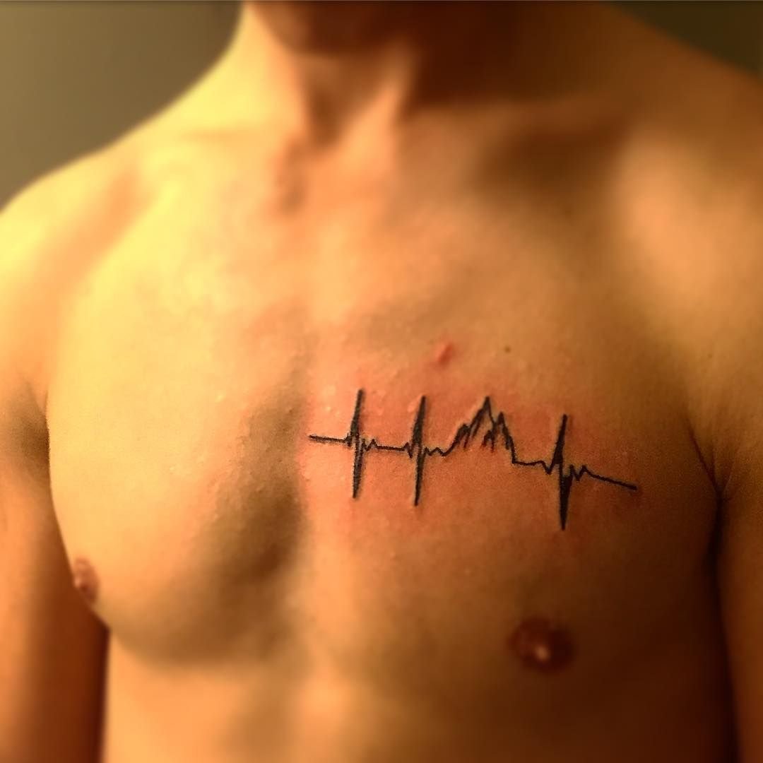 татуировки для мужчин на грудь надписи фото 113