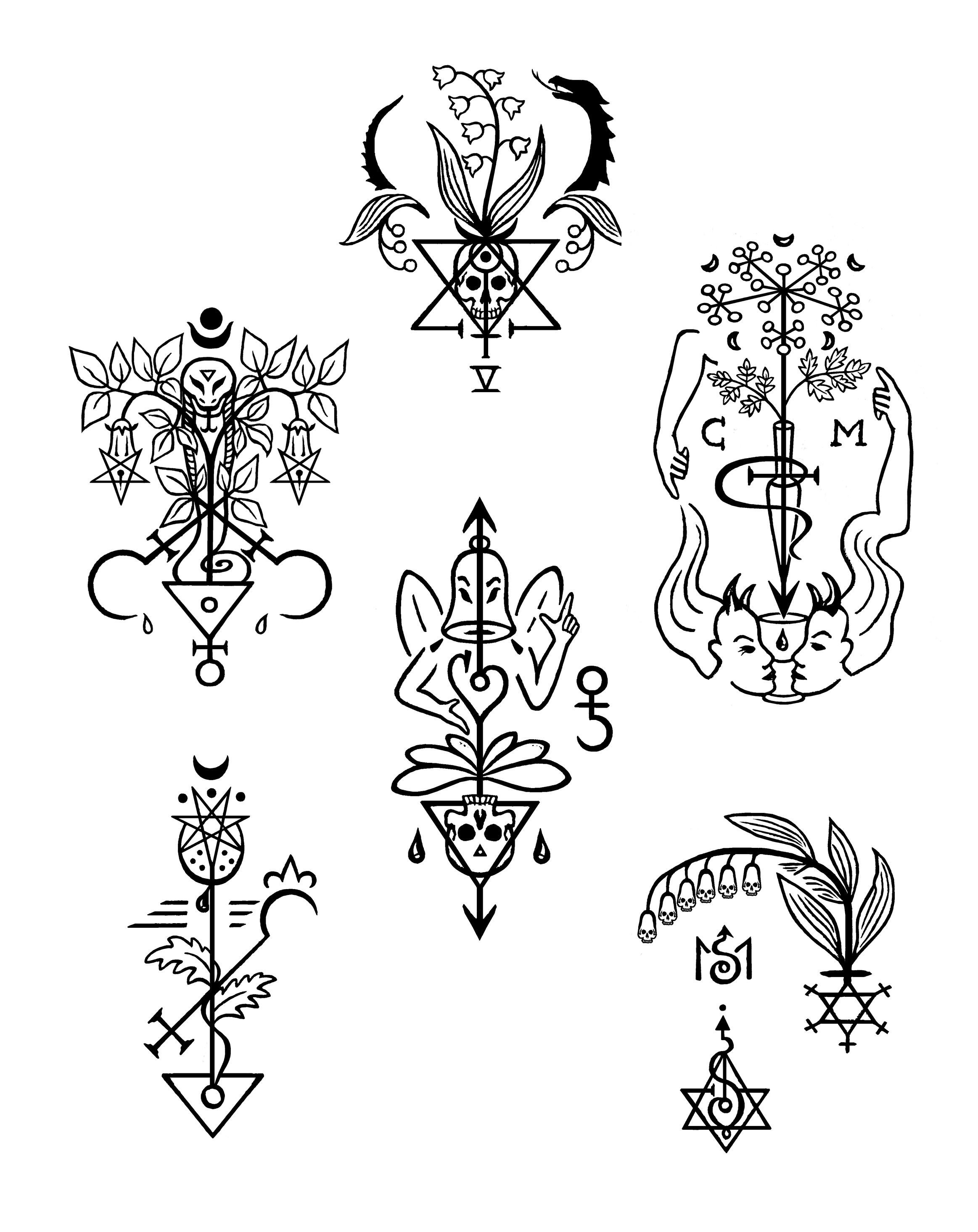 Викканские символы тату