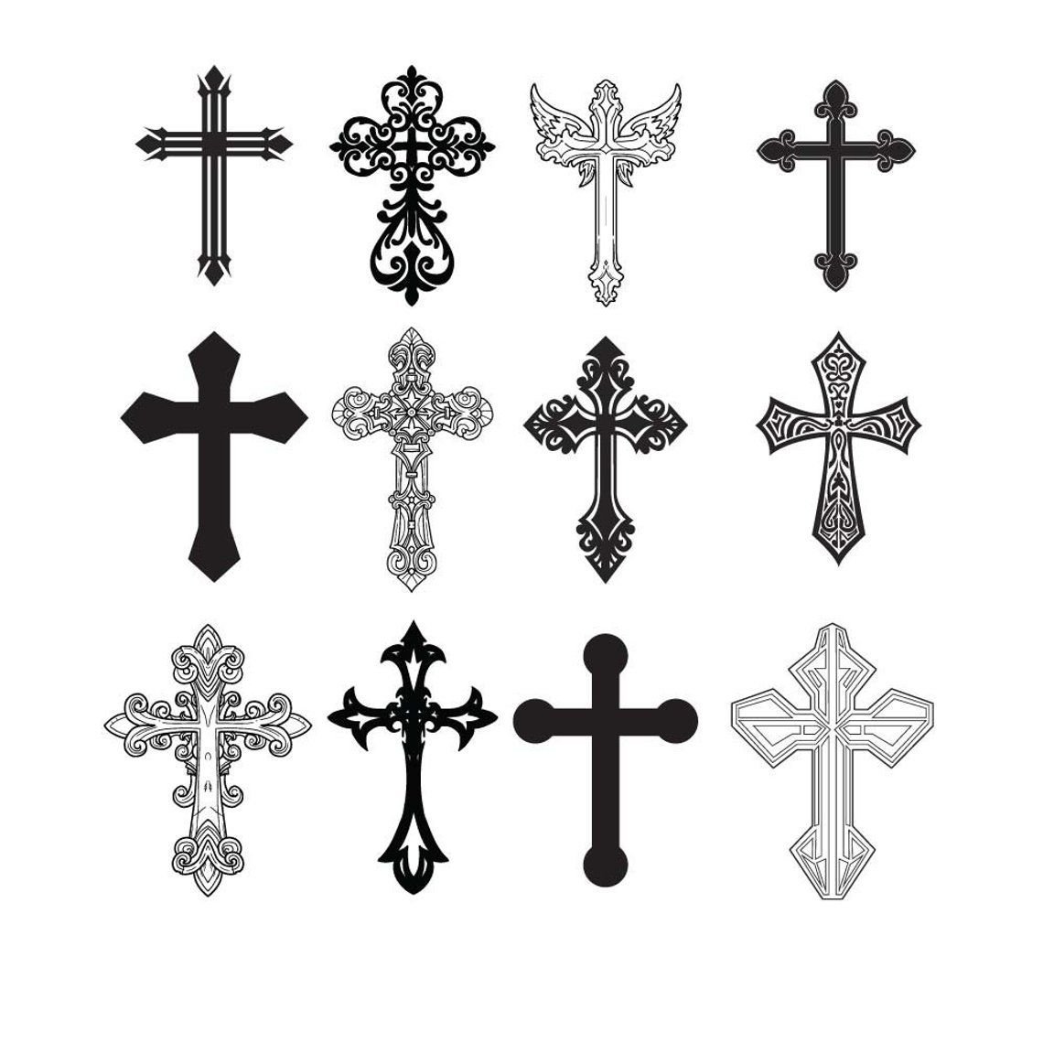 Восьмиконечный католический крест