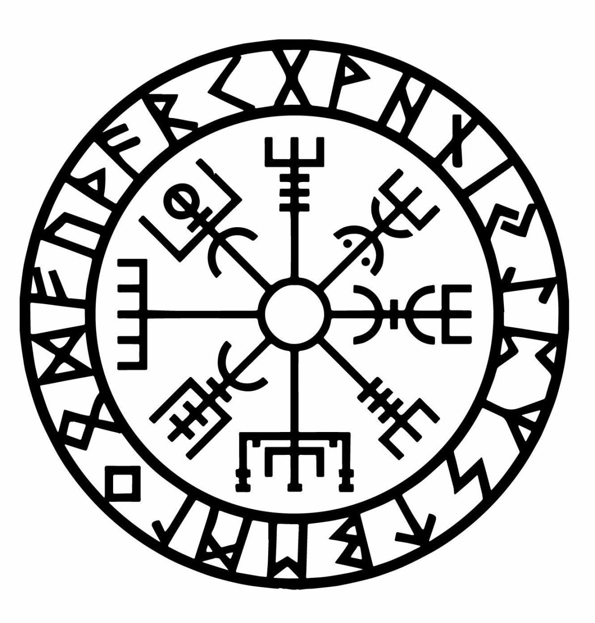 Ruins circle symbol tattoo