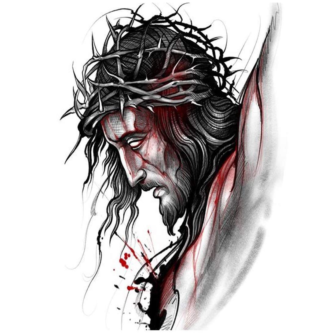 Jesus head tattoo designs