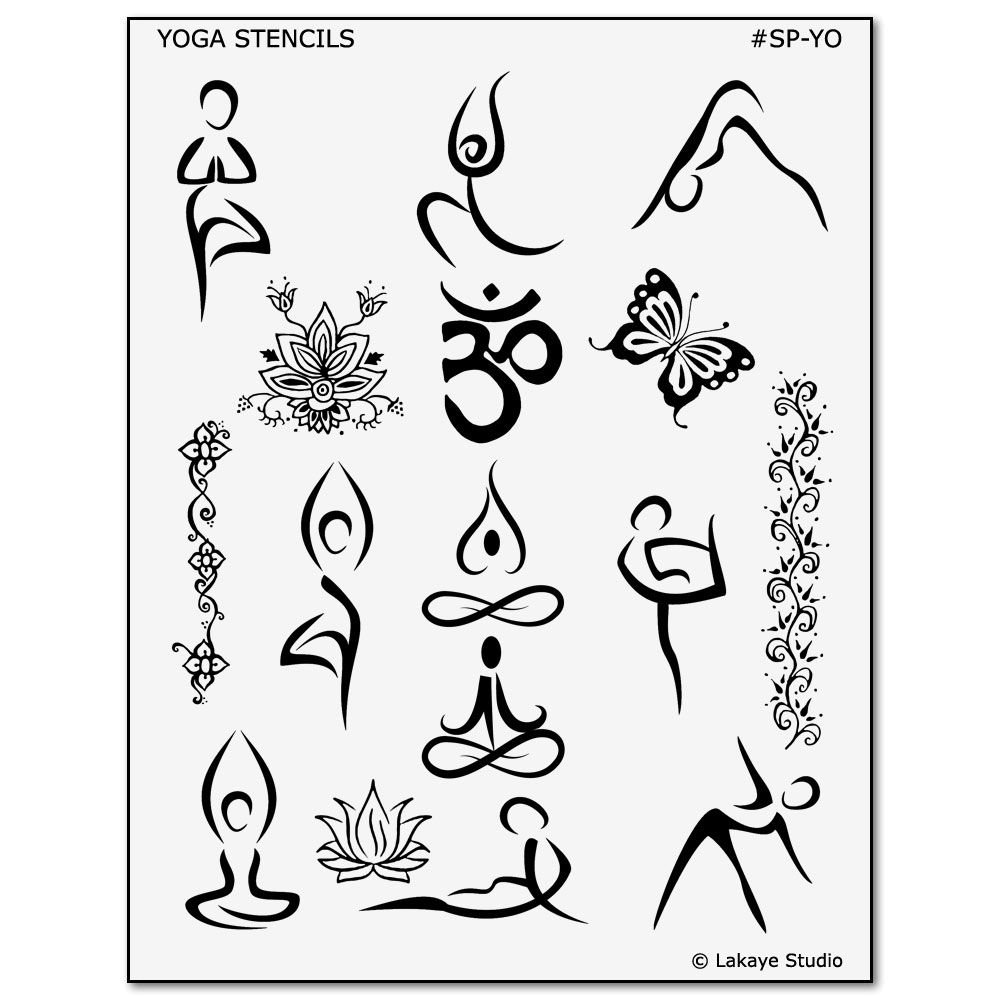 Йога символы для тату