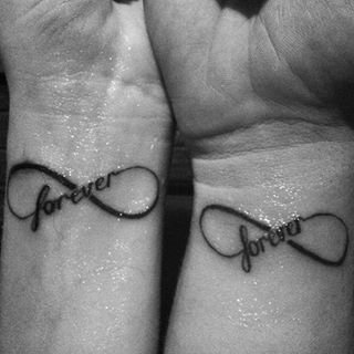 Тату для пар бесконечность