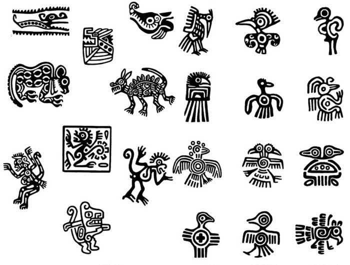 Ацтекское искусство символы индейские