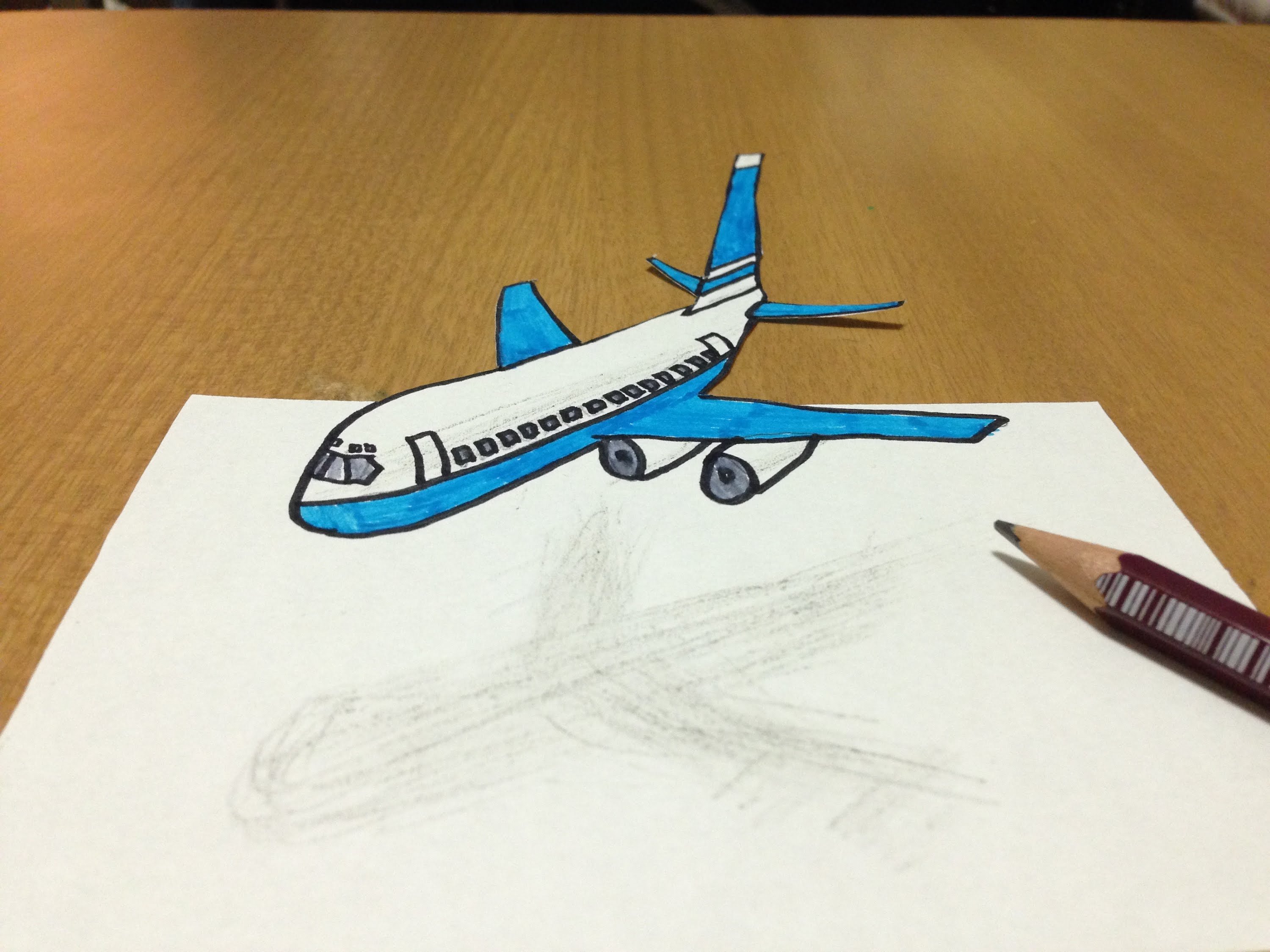 Рисунки для срисовки карандашом самолеты