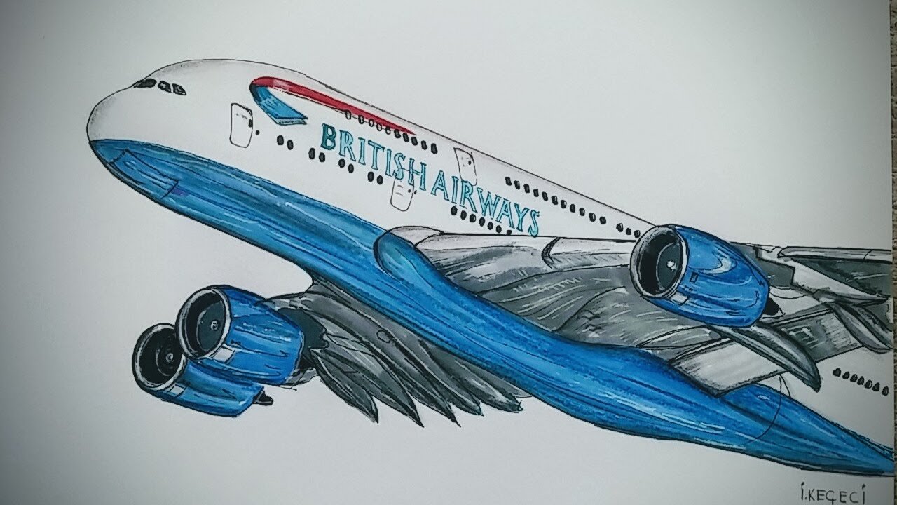Аэробус а380 рисунок