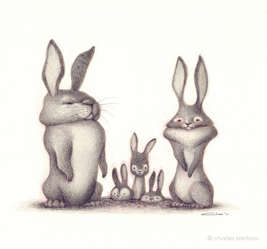3 веселых зайца. Стилизованный заяц. Зайцы семья. Кролик рисунок. Заяц Графика.