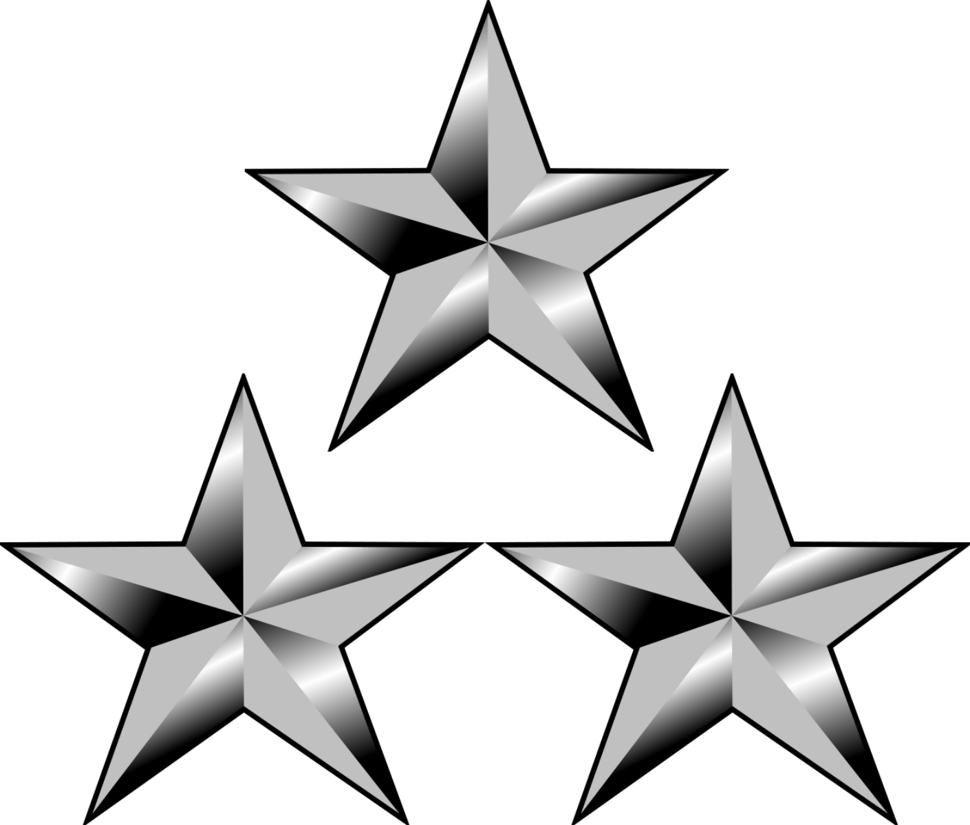 3 Звезды (3-Star, Tristar). Звезда. Звезда на белом фоне. Звезды на прозрачном фоне. Звезды в 3 05