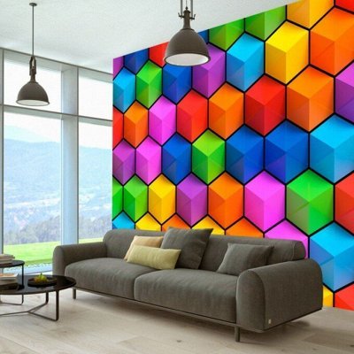 Геометрические фигуры на стене