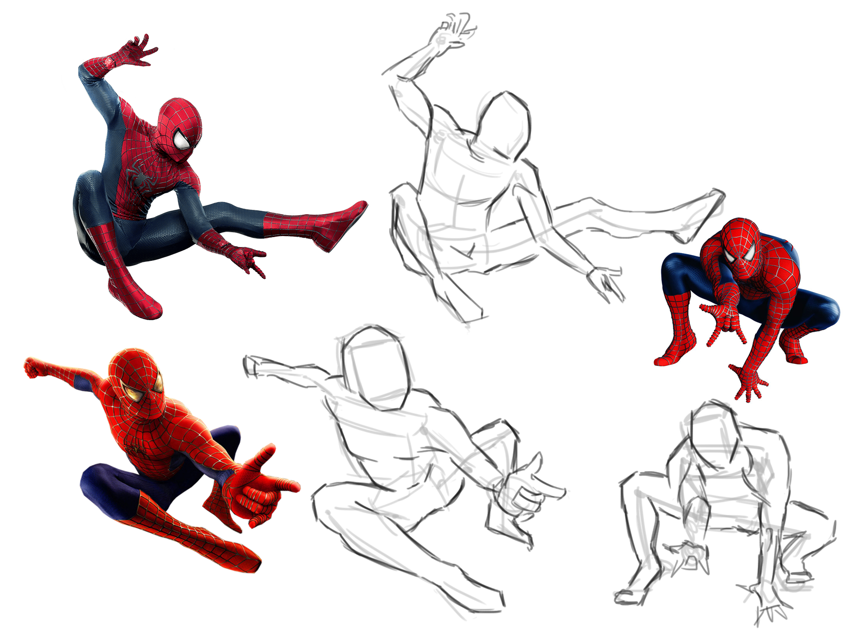 Человек паук какая последовательность. Человек паук позы референс. Референс Ultimate Spider-man. Человек паук Майлз Моралес позы. Позы для рисования супергероев.